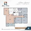 3 bed 2 bath floor plan 3 bed 2 bath floor plan at Arbor Park Apartments, Jackson, MS, 39209